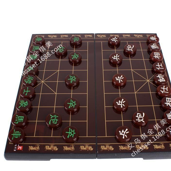 批發(fā)先行者3公分中國象棋A-8 折疊影印棋盤 帶磁性棋子 益智便攜示例圖4