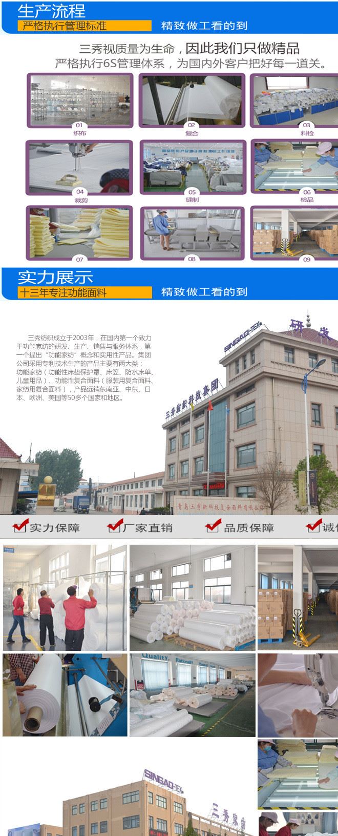 纯棉毛巾布复合TPU防水透气抗菌防螨床笠防滑可洗保护床罩定制示例图14