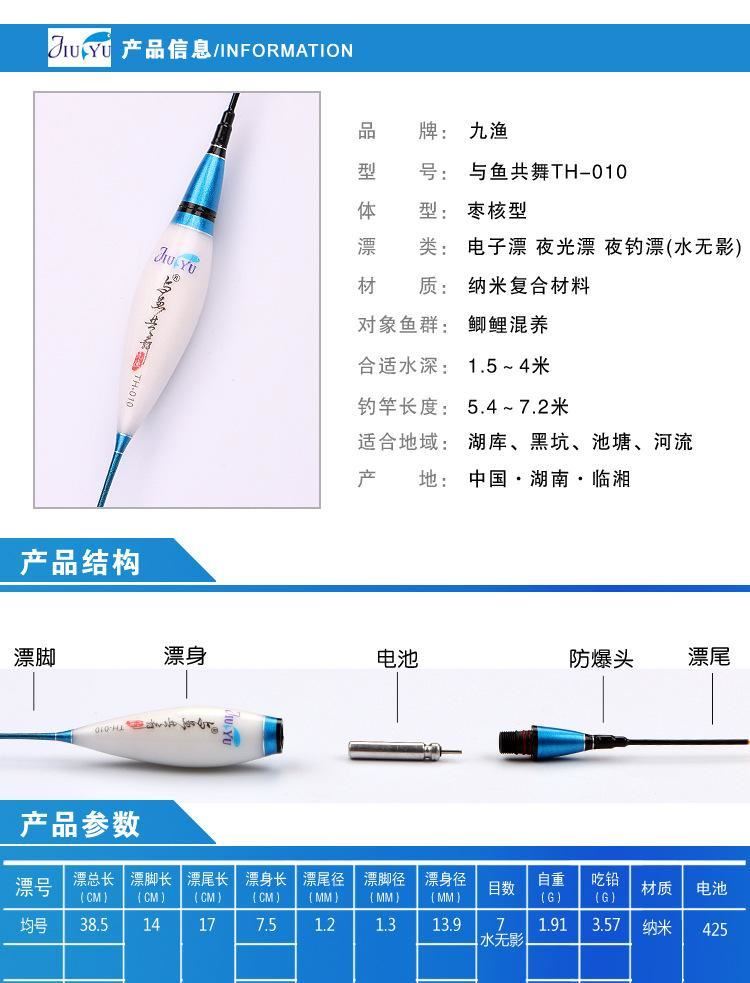 釣具漁具批發(fā)市場電子漂夜光漂納米魚漂細尾浮漂水無影立式漂示例圖23