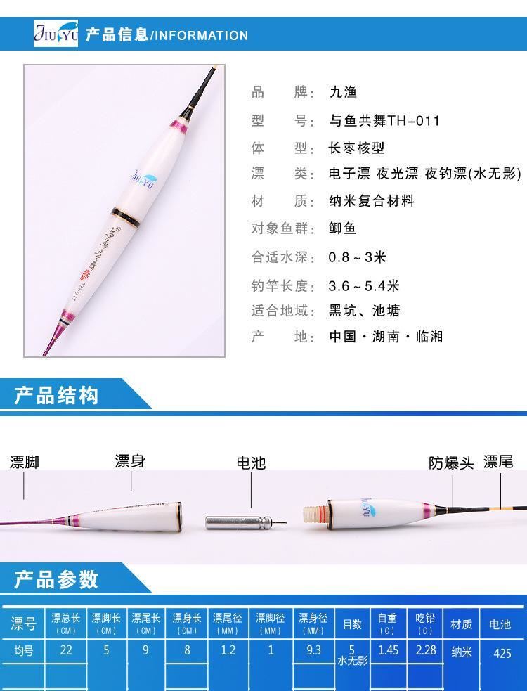 釣具漁具批發(fā)市場電子漂夜光漂納米魚漂細尾浮漂水無影立式漂示例圖31