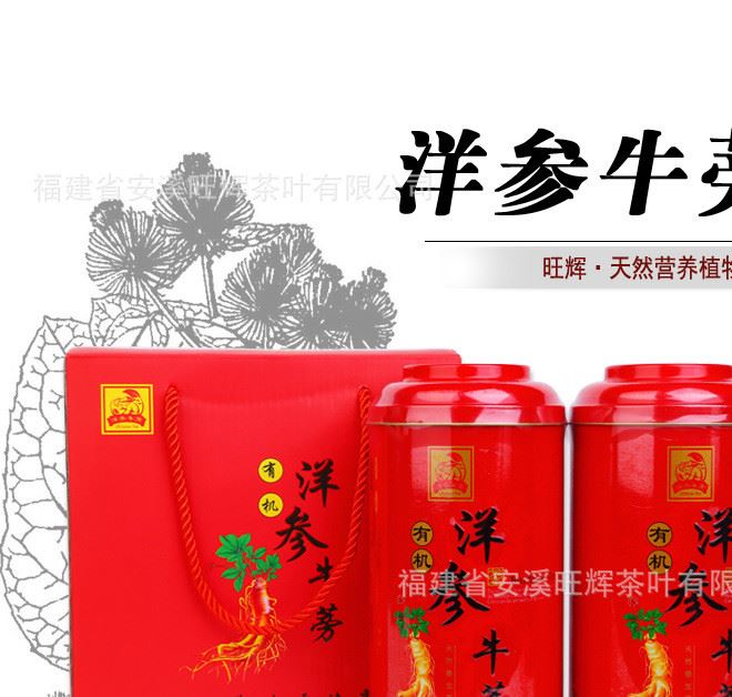 洋參牛蒡茶養(yǎng)生 精美禮盒裝茶葉送禮佳品養(yǎng)生茶一件代發(fā)批發(fā)新茶示例圖1