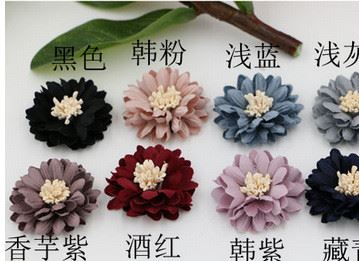 韓版手工精美小雛菊DIY發(fā)飾.鞋花.胸花材料配件示例圖10