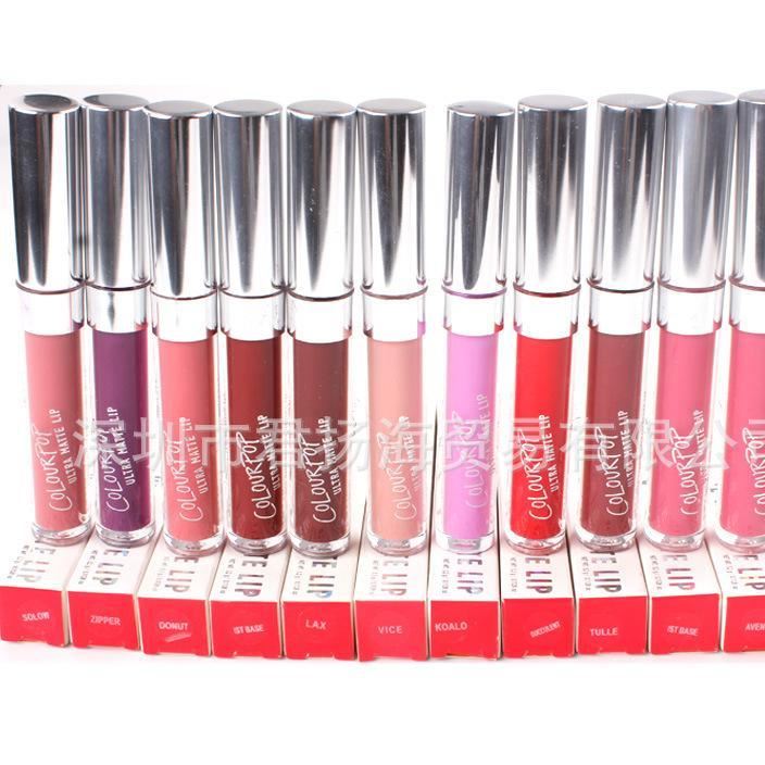 歐美新款Colour Pop Ultra Matte 超啞光液體唇膏唇彩12色外貿(mào)示例圖1