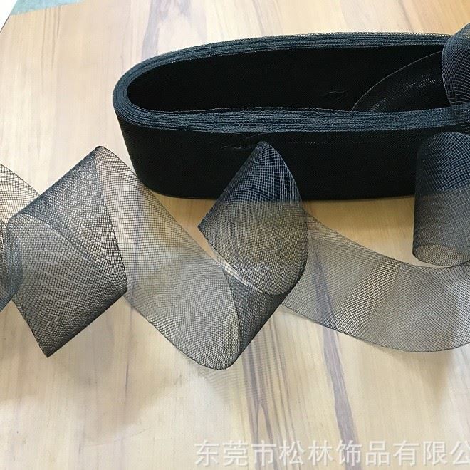 工厂批发 1-16CM白色弹力网带 蝴蝶结发饰网 舞蹈服裙衬网示例图3