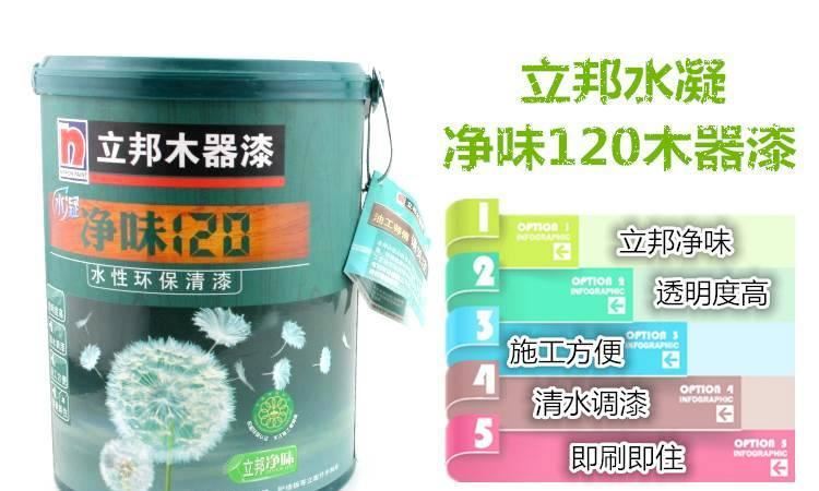 立邦金裝木器漆凈味120水性環(huán)保白漆墻面漆 環(huán)保涂料示例圖8