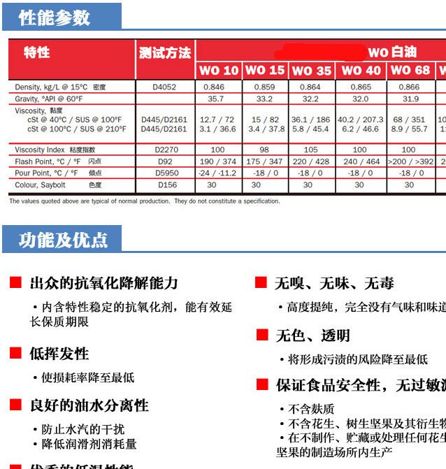 NSF認(rèn)證 度醫(yī)用食品級白油 化妝級白油示例圖1