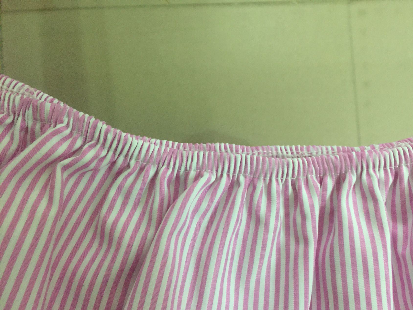 速賣通ebay亞馬遜wish爆款 荷葉邊條紋修身連衣裙腰帶  五色現(xiàn)貨示例圖4