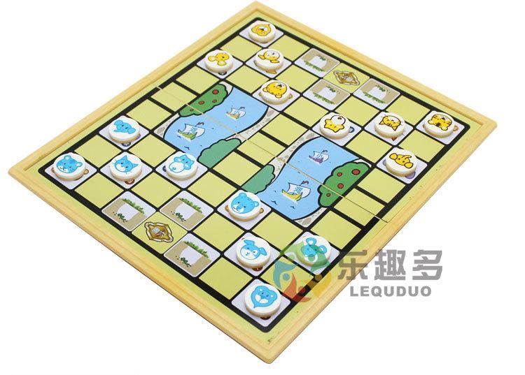 儿童益智玩具棋类折叠磁性飞行棋斗兽棋五子棋跳跳棋象棋批发示例图7