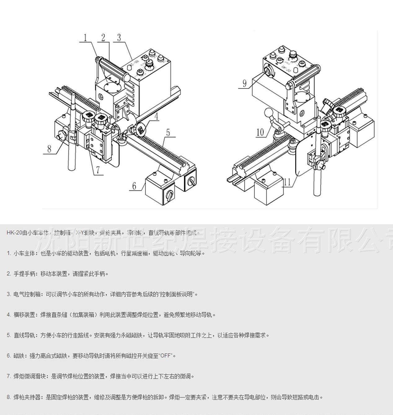 HK-20 水平焊接自動小車示例圖4