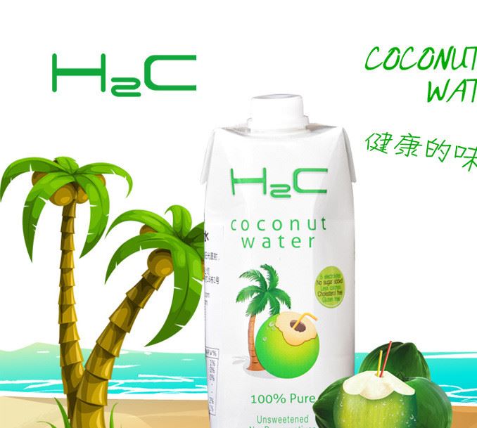 H2C 椰子水 果汁含量 椰青水 500ml示例圖1