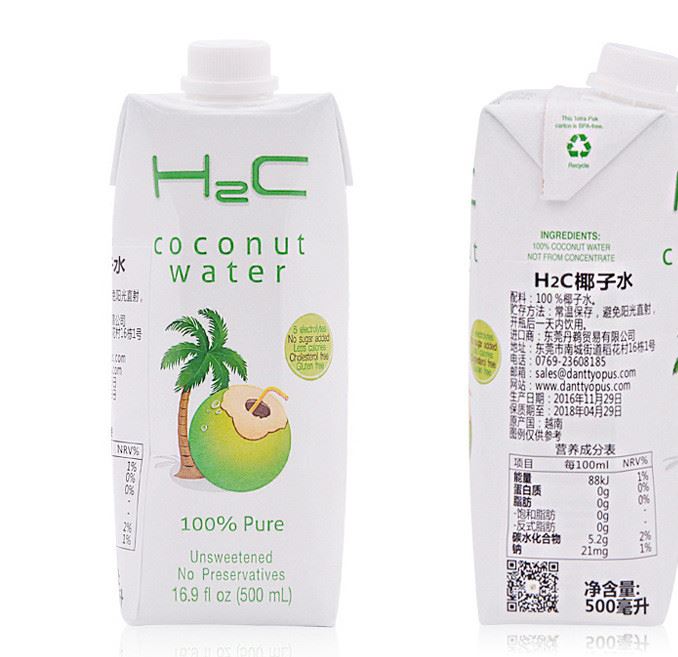 H2C 椰子水 果汁含量 椰青水 500ml示例圖8