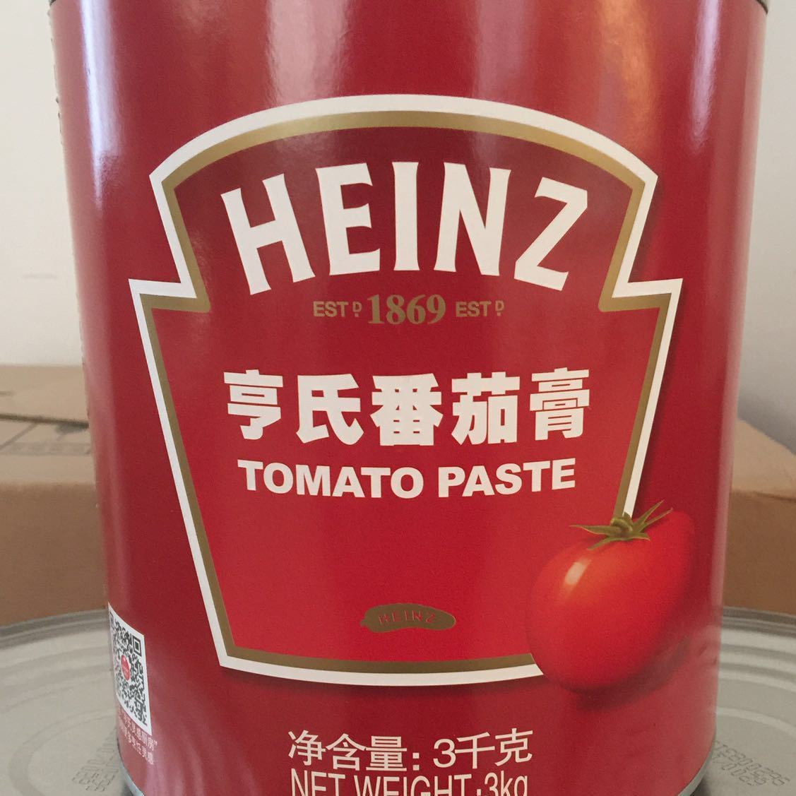 亨氏茄膏HEINZ 亨氏番茄膏凈含量3kg 高濃度番茄醬 西餐原料批發(fā)示例圖3