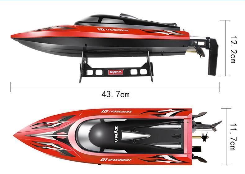 SYMA司馬 Q1兒童水上玩具 大型2.4G遙控船 仿真航模 高速快艇示例圖4