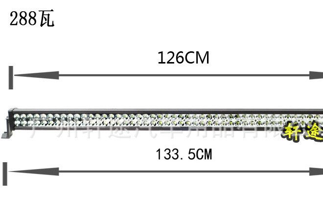 汽車(chē)越野車(chē)改裝 LED長(zhǎng)條燈 車(chē)頂燈12-24V通用 貨車(chē)射燈前杠燈爆閃示例圖6