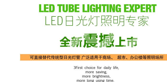 頂創(chuàng)美 led日光燈 T5 T8一體化led日光燈管 led燈管 LED節(jié)能燈管示例圖9