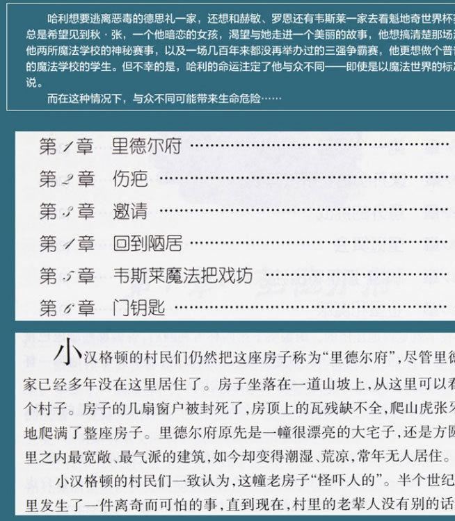 包郵哈利波特全集書共7冊(cè)1-7冊(cè)全套正版中文紀(jì)念珍藏版課外書兒童示例圖8