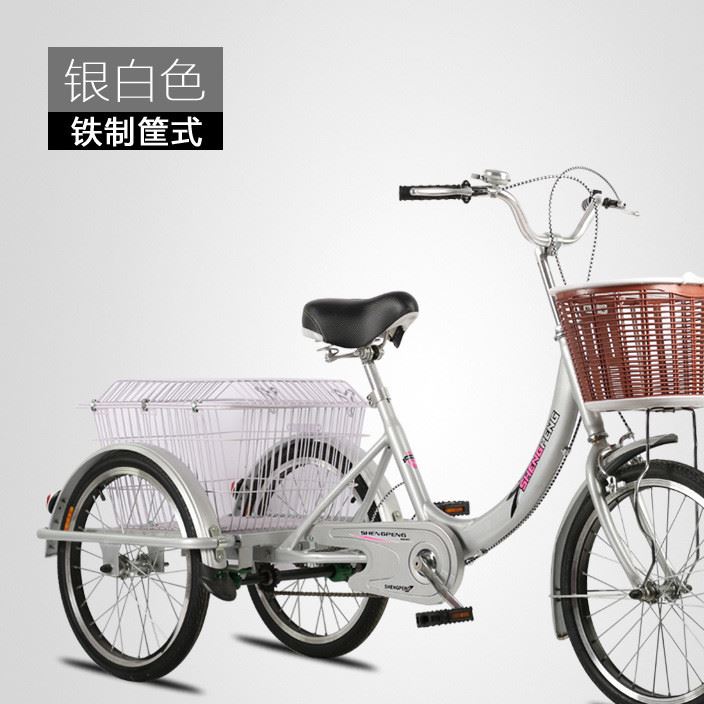 廠家供應(yīng)圣鵬20寸老年代步腳蹬電動(dòng)車(chē)帶斗折疊示例圖3