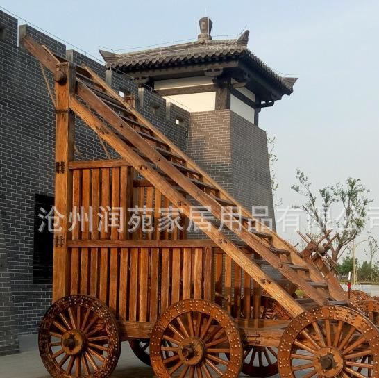 古代戰(zhàn)車 古代兵器襄陽炮 霹靂戰(zhàn)車 電影道具 具備實(shí)戰(zhàn)發(fā)射功能示例圖5