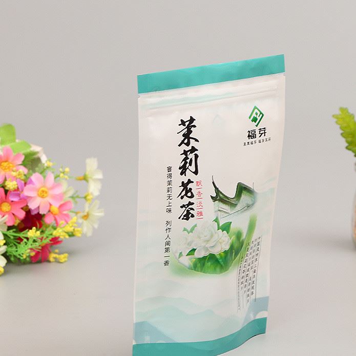 廠家直銷茶葉干果pe包裝袋 開窗自封自立塑料食品包裝袋示例圖6
