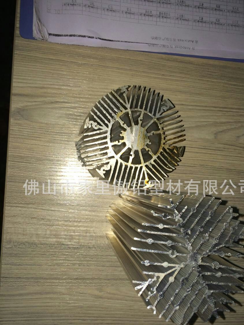 厂家定制 大功率筒灯太阳花铝型材 LED灯具散热器 异形散热器示例图126