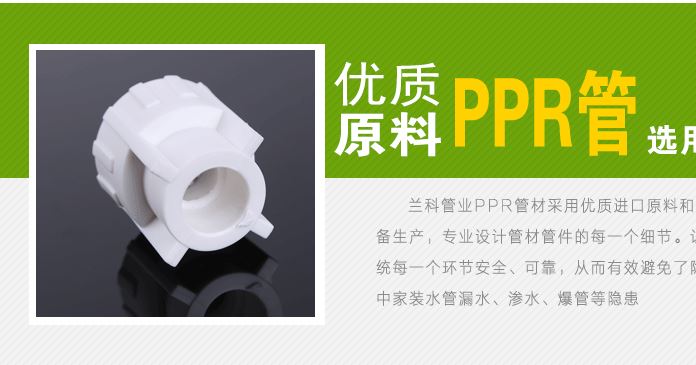 廠家直銷 PPR內(nèi)絲直接 家裝用高品質(zhì)抗菌內(nèi)絲直接 水管供水配件示例圖5