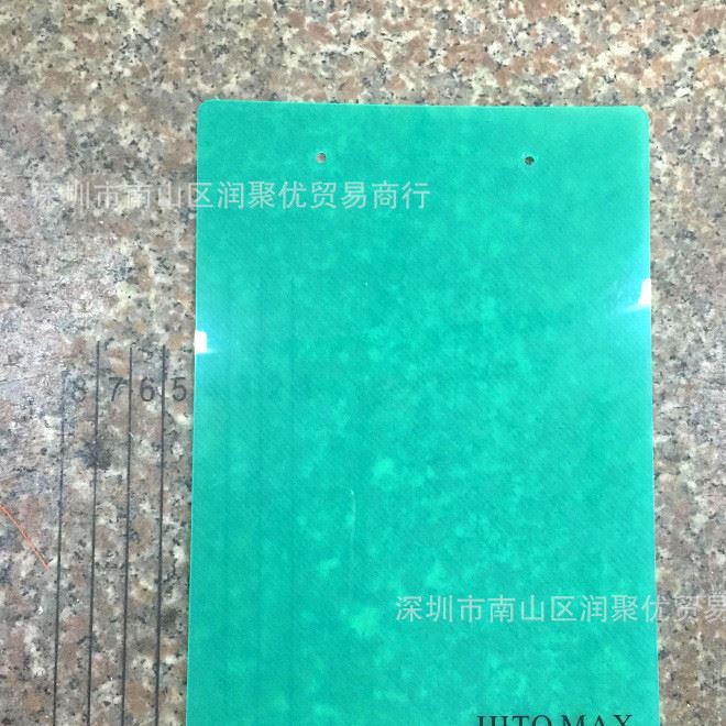 塑料PP文件夾板夾強(qiáng)力夾半透明寫(xiě)字板餐墊金屬夾 可印刷文字logo示例圖22