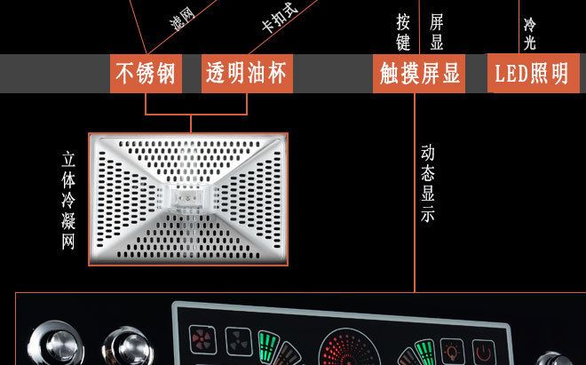 低價(jià)廠家批發(fā)直供油煙機(jī)智能屏抽油煙機(jī)示例圖4