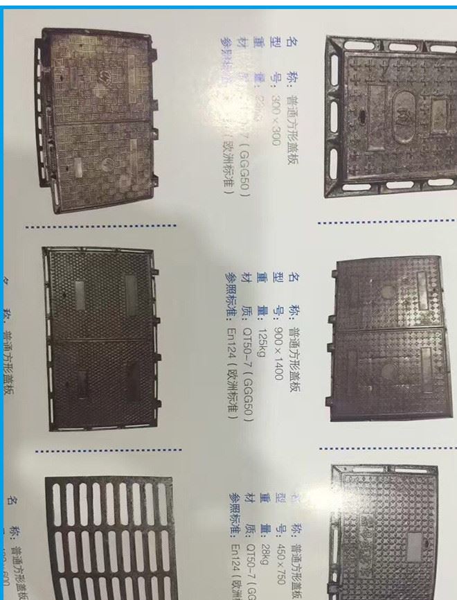 廠家供應鑄鐵井蓋 市政球墨鑄鐵井蓋 雨水污水球墨鑄鐵井蓋示例圖20