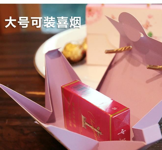 婚慶創(chuàng)意歐式手提喜糖卡盒 結(jié)婚用品包裝糖果盒示例圖7