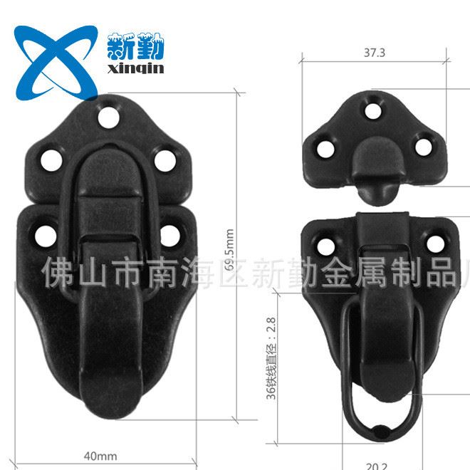 廠家直銷XQ-061青古銅箱包扣鎖扣鈽品盒鎖扣木盒鎖扣搭扣示例圖1