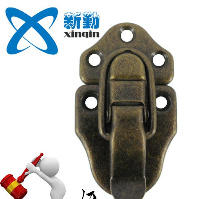 廠家直銷XQ-061青古銅箱包扣鎖扣鈽品盒鎖扣木盒鎖扣搭扣示例圖2