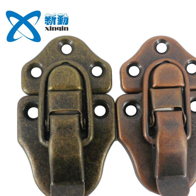 廠家直銷XQ-061青古銅箱包扣鎖扣鈽品盒鎖扣木盒鎖扣搭扣示例圖6