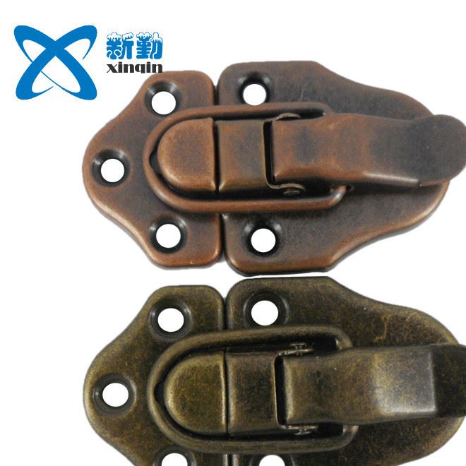 廠家直銷XQ-061青古銅箱包扣鎖扣鈽品盒鎖扣木盒鎖扣搭扣示例圖7