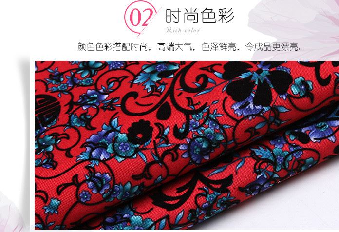 【新品上架】植絨牛津布面料 旗袍唐裝服裝布料 現(xiàn)貨可銷(xiāo)示例圖3