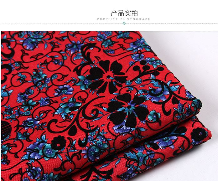 【新品上架】植絨牛津布面料 旗袍唐裝服裝布料 現(xiàn)貨可銷(xiāo)示例圖8