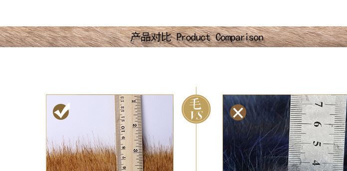 【廠家直銷】仿皮草服裝面料 提花毛人造皮毛服裝面料 皮草面料示例圖16
