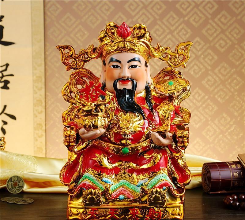 天天招財(cái)生意興隆 財(cái)神爺家居擺件工藝品陶瓷神像批發(fā) 工廠直銷示例圖2