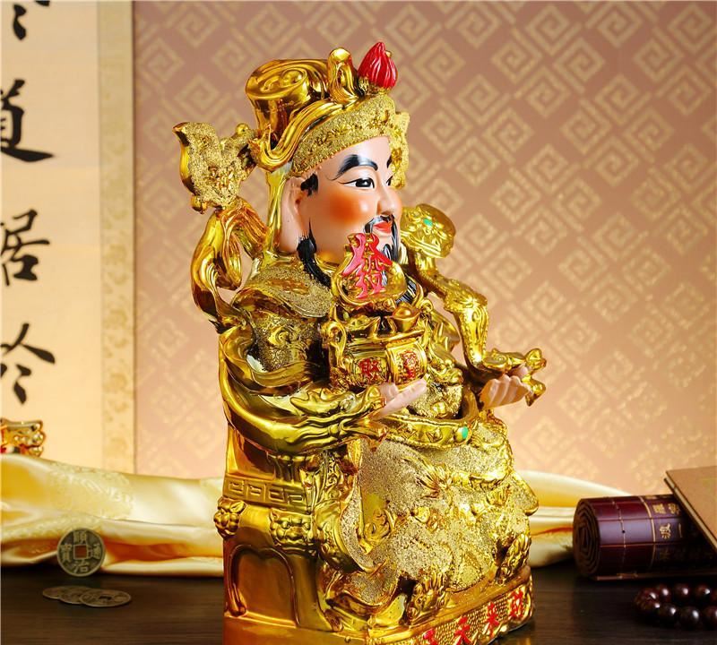 天天招財(cái)生意興隆 財(cái)神爺家居擺件工藝品陶瓷神像批發(fā) 工廠直銷示例圖3