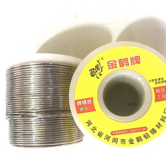 金鶴牌焊錫絲線徑1.0高純度低熔點(diǎn)A級(jí)免清洗活性焊錫絲示例圖2
