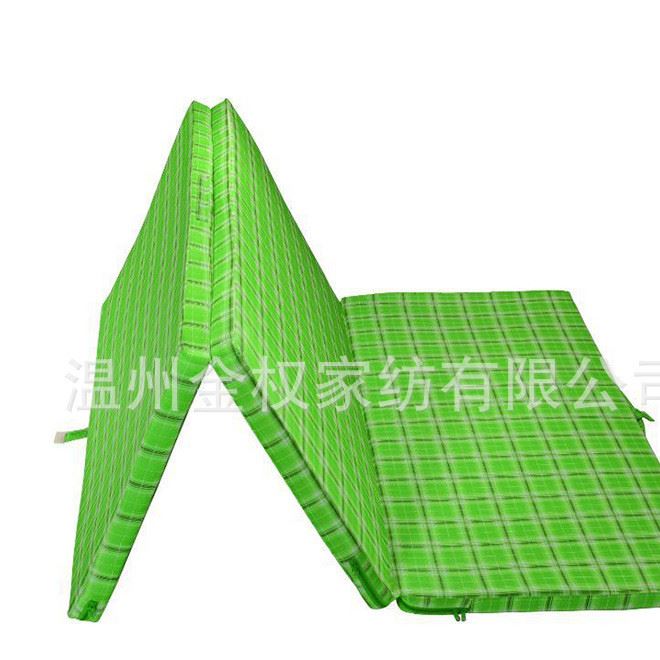 三折疊午睡墊 單雙人高密度海綿折疊床墊 打地鋪飄窗折疊墊子示例圖1