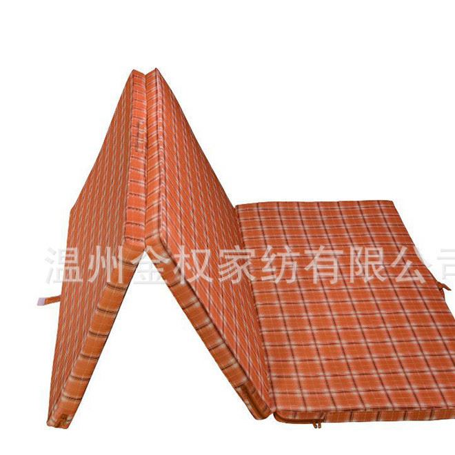 三折疊午睡墊 單雙人高密度海綿折疊床墊 打地鋪飄窗折疊墊子示例圖2