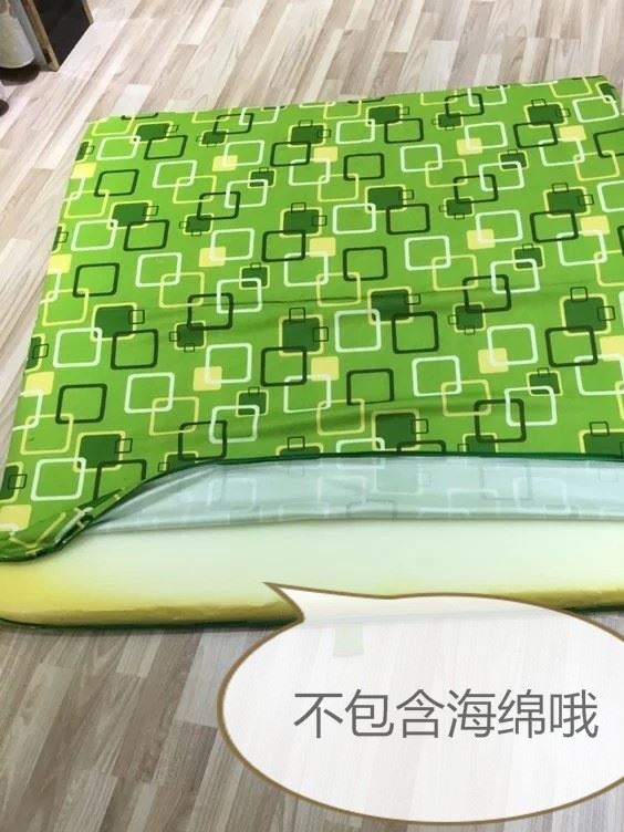 三折疊午睡墊 單雙人高密度海綿折疊床墊 打地鋪飄窗折疊墊子示例圖10