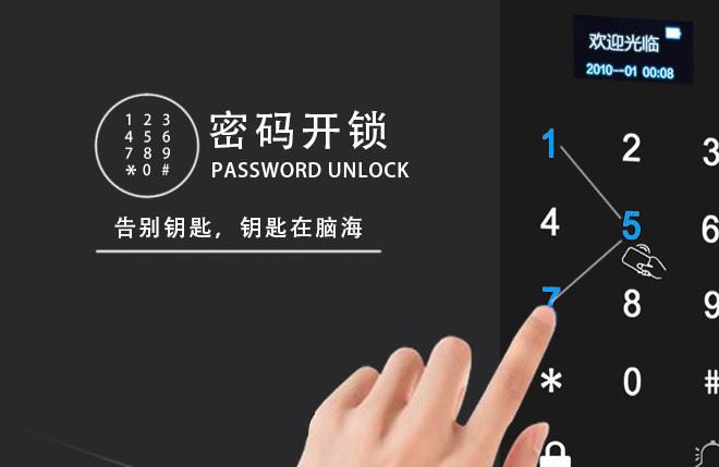 全自動指紋鎖家用防盜門刷卡WiFi遠程開鎖智能鎖電子門密碼鎖廠家示例圖9