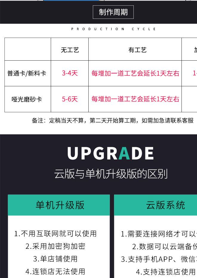 印刷磁條卡制作PVC貴賓會員卡定制超市美發(fā)店VIP卡管理系統(tǒng)示例圖7