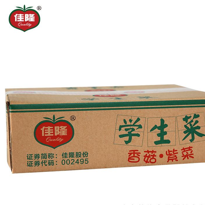 佳隆品牌210g學(xué)生菜 香菇紫菜 早餐醬腌菜 整箱批發(fā) 廠家直供示例圖1