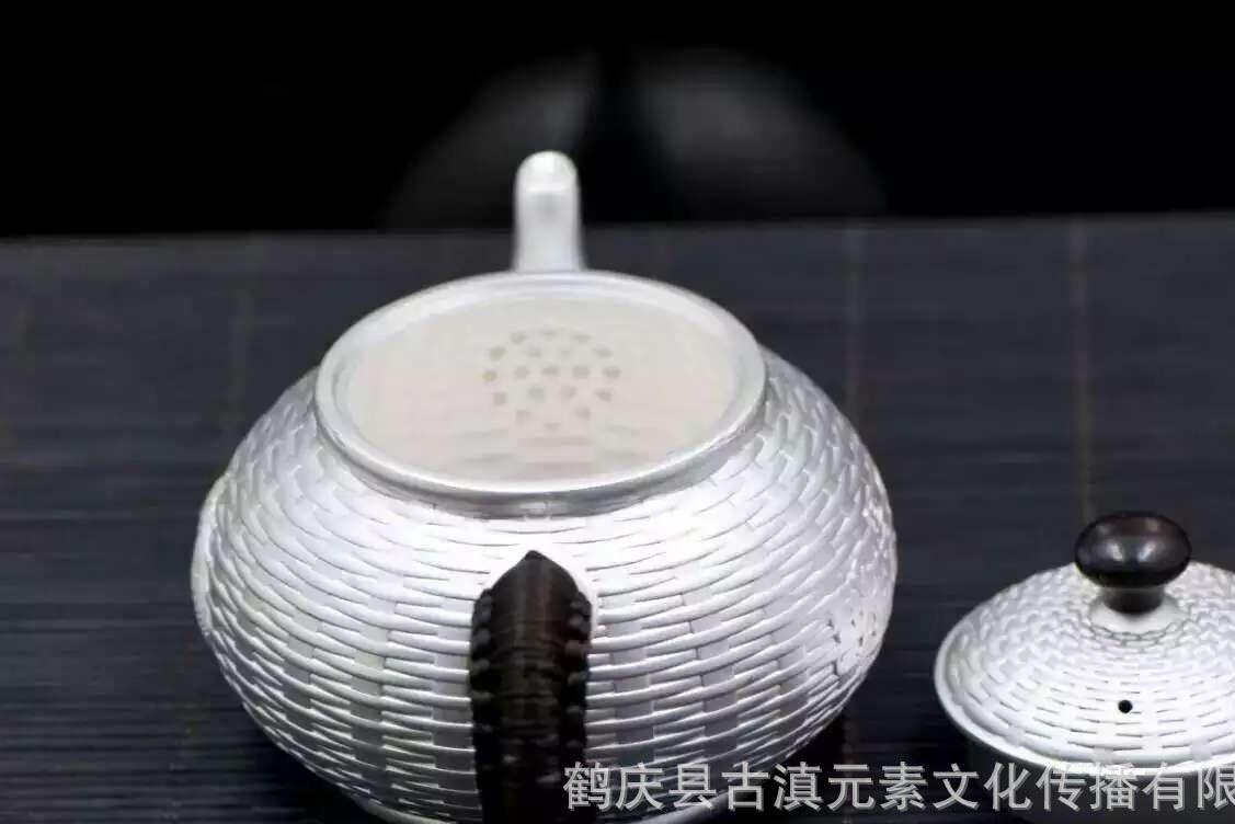 銀壺 銀999燒水壺 銀銀壺 泡茶銀壺 一張打銀壺 手工知足常樂示例圖6