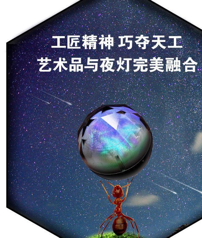 魔鉆旋轉星空投影燈 高清調光夢幻星空燈夜空燈浪漫滿天星炫彩燈示例圖6