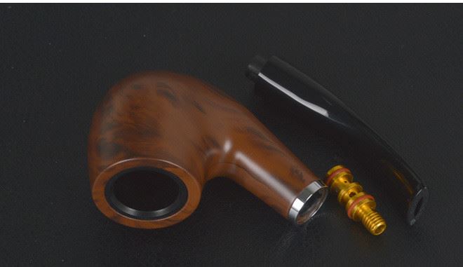 三達SANDA膠木彎式 循環清洗型過濾煙斗 禮盒裝示例圖3