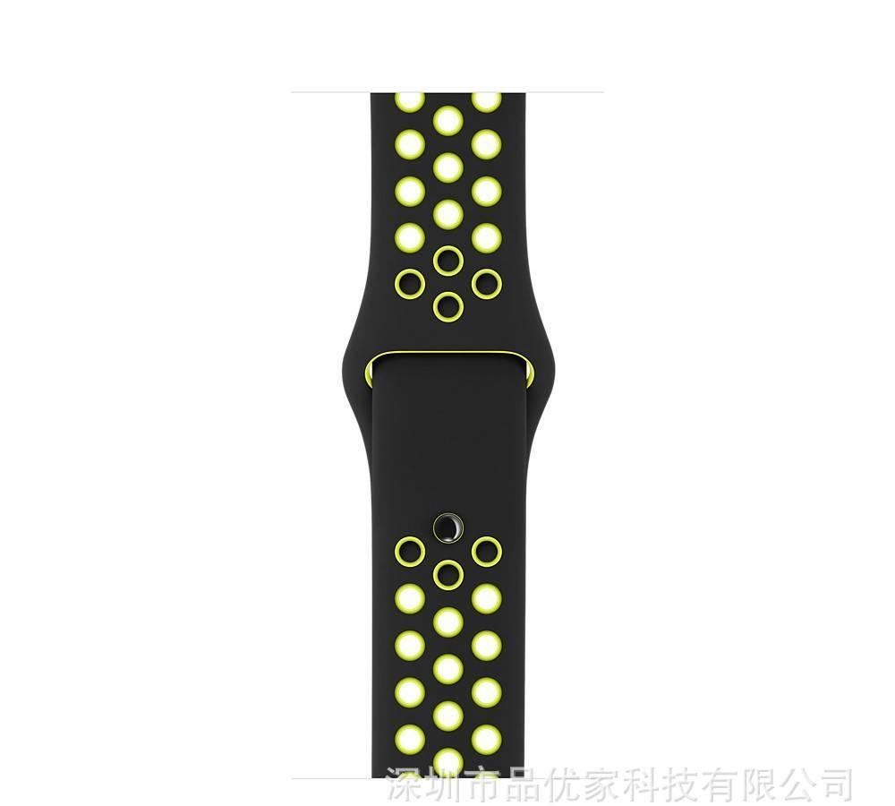 新款iwatch蘋果NIKE表帶耐克雙色硅膠表帶Apple watch表帶廠家示例圖19