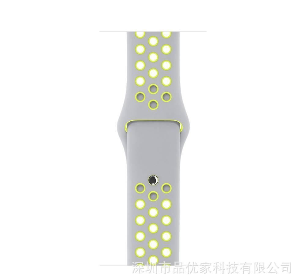 新款iwatch蘋果NIKE表帶耐克雙色硅膠表帶Apple watch表帶廠家示例圖20